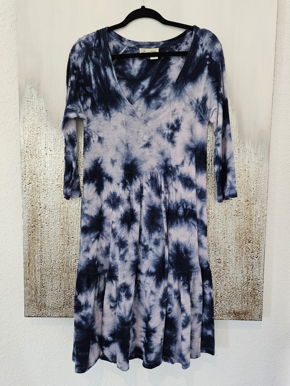 Anthropologie Saturday Sunday Pollie Tiered Tie Dye Dress